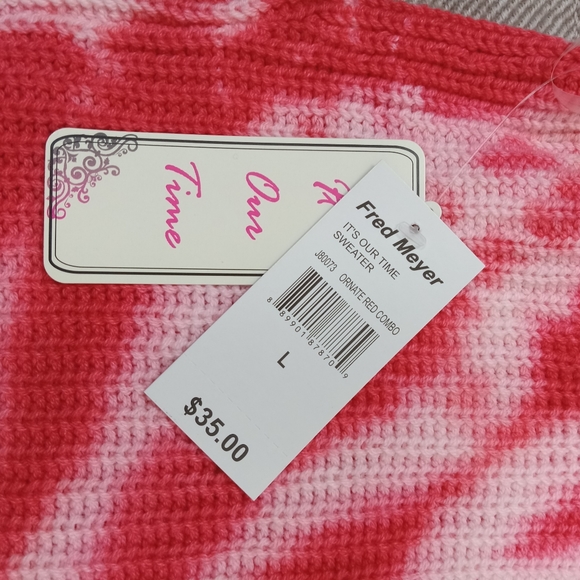 Fred Meyer Sweater spaghetti top Size L tie dye - Picture 5 of 8